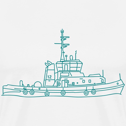 Schlepper Schleppschiff - Männer Premium T-Shirt