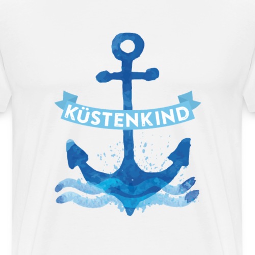 Küstenkind - Anker - Männer Premium T-Shirt
