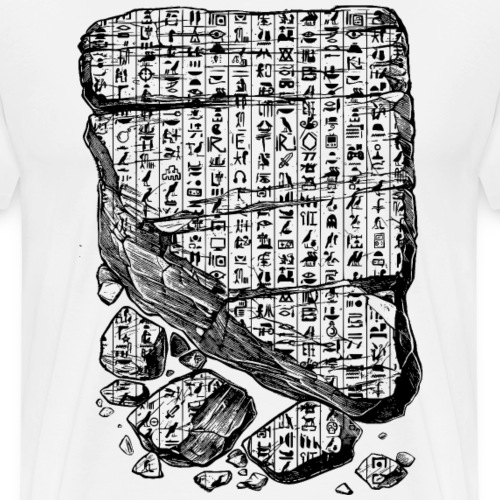 Retro Hieroglyphen - Männer Premium T-Shirt