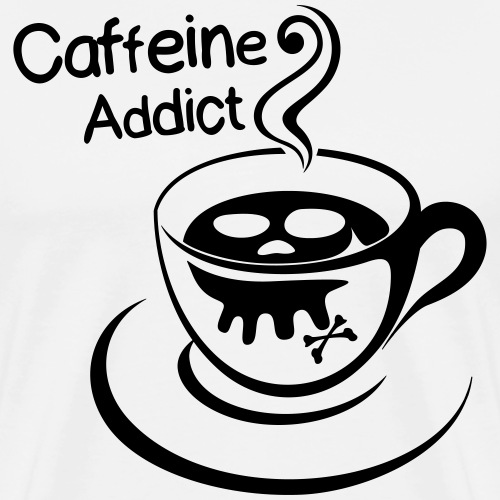 Caffeine Addict - Mannen Premium T-shirt