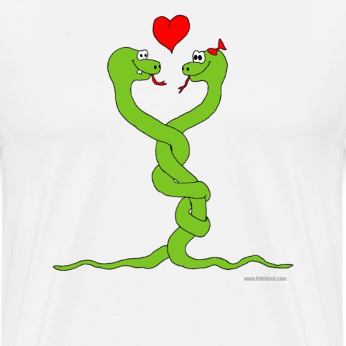 serpientes enamoradas - Camiseta premium hombre