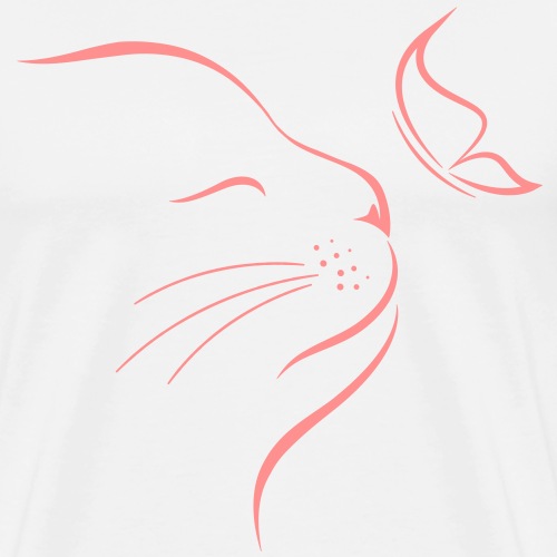 cat butterfly - Männer Premium T-Shirt