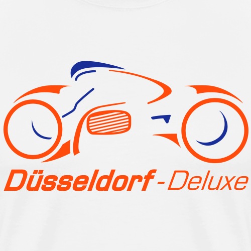 Düsseldorf Deluxe Motorrad - Männer Premium T-Shirt