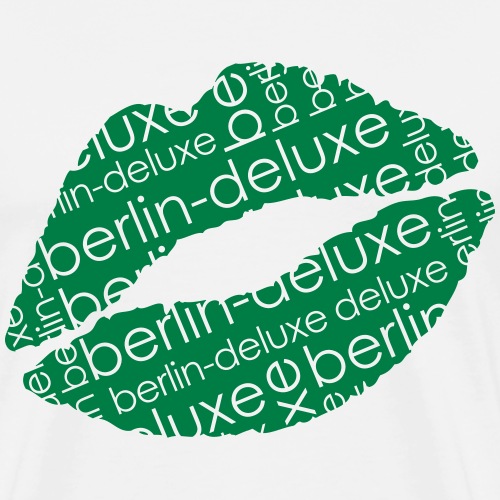 Berlin Deluxe Lippen Motiv - Männer Premium T-Shirt