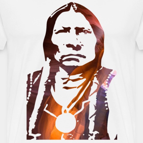 Amérindien (couleur) - T-shirt Premium Homme