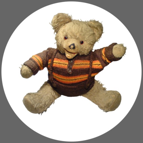 Teddybär - orange braun - Retro Vintage - Bär