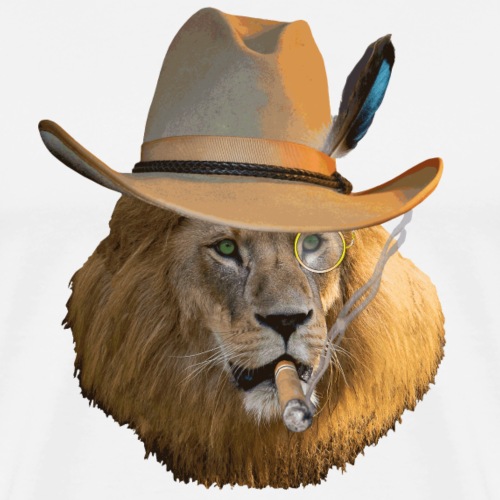 Löwe auf Safari - Männer Premium T-Shirt