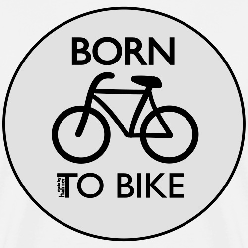 Born To Bike White - Männer Premium T-Shirt