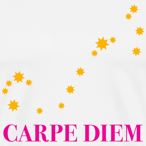 Carpe Diem use the day constellation Scorpio sky - Men's Premium T-Shirt