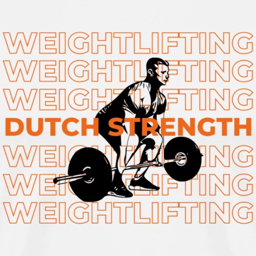 Dutch Strength Weightlifting - Mannen Premium T-shirt
