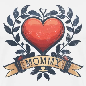 mommy-heart-maenner-premium-t-shirt