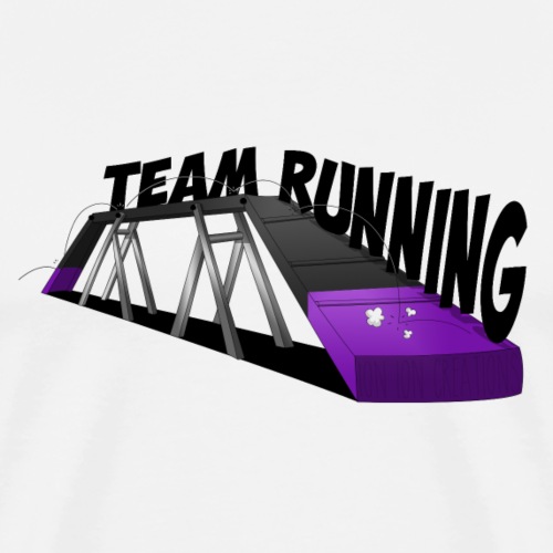 team Running noir Violet - T-shirt Premium Homme