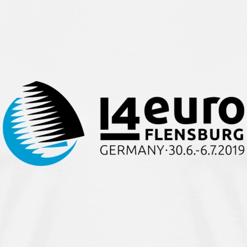 EURO2019 Logo & 14 Back - Männer Premium T-Shirt