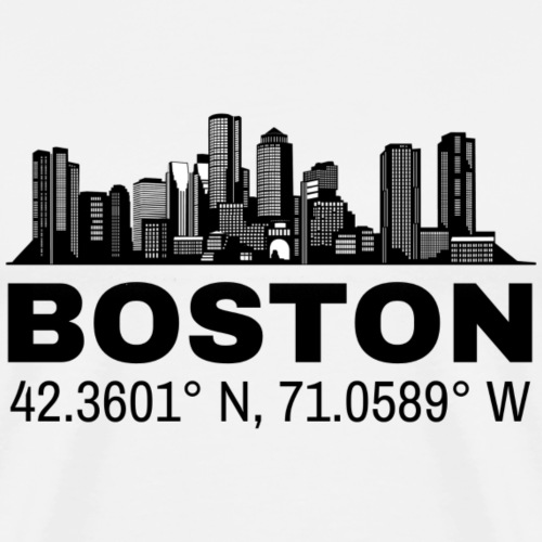 Boston Skyline - Mannen Premium T-shirt