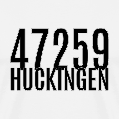 47259 HUCKINGEN schwarz - Männer Premium T-Shirt