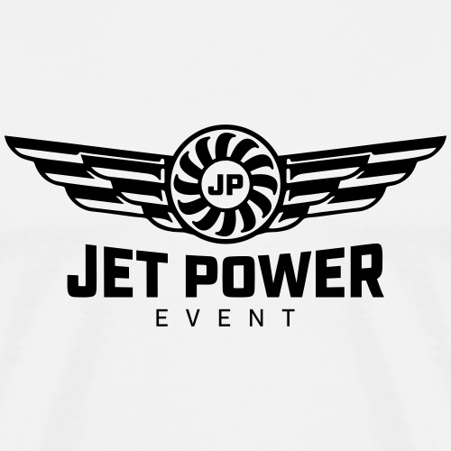 Logo JetPower Event, schwarz - Männer Premium T-Shirt