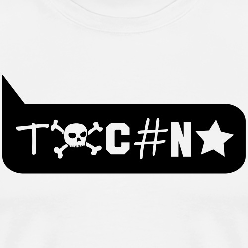 Techno Sprechblase Rave Hashtag DJ Fun Symbole - Männer Premium T-Shirt
