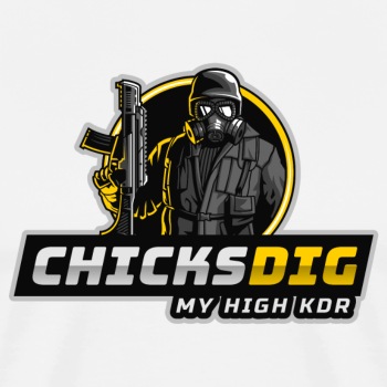 Chicks dig my high kdr - Contrast Hoodie Unisex
