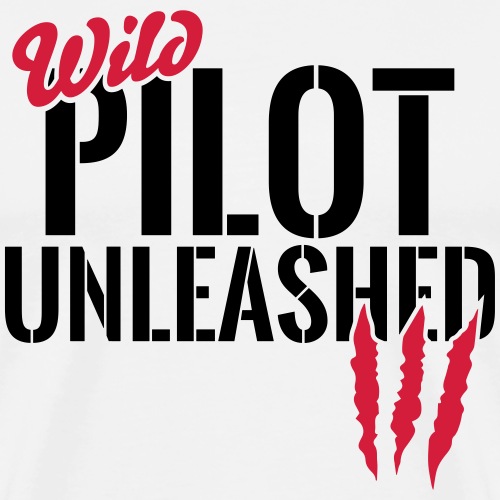 Wilder Pilot entfesselt - Männer Premium T-Shirt