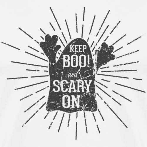 Keep boo and scary on - Männer Premium T-Shirt