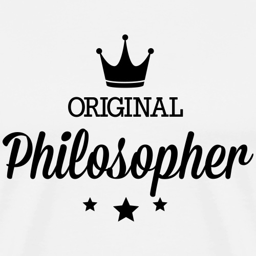 Original drei Sterne Deluxe Philosoph - Männer Premium T-Shirt