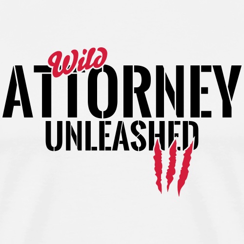 Wilder Anwalt entfesselt - Männer Premium T-Shirt