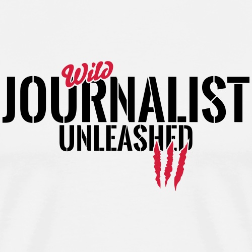 Wilder Journalist entfesselt - Männer Premium T-Shirt