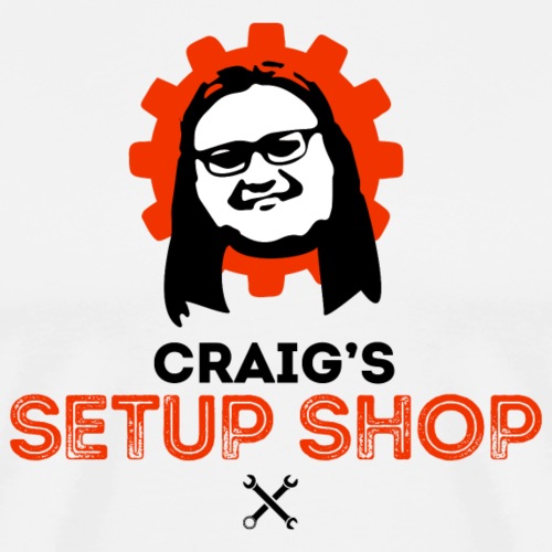 Craigs Setup Shop on White - Men's Premium T-Shirt