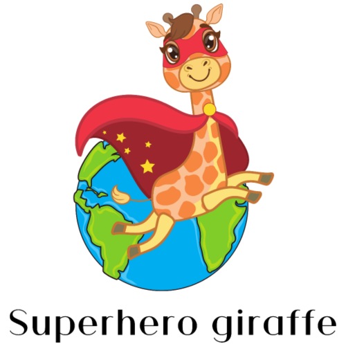 Superhero giraffe - Koszulka męska Premium