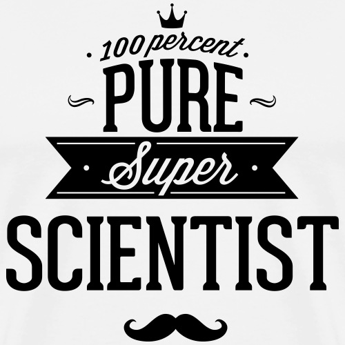 Zu 100% Wissenschaftler - Männer Premium T-Shirt