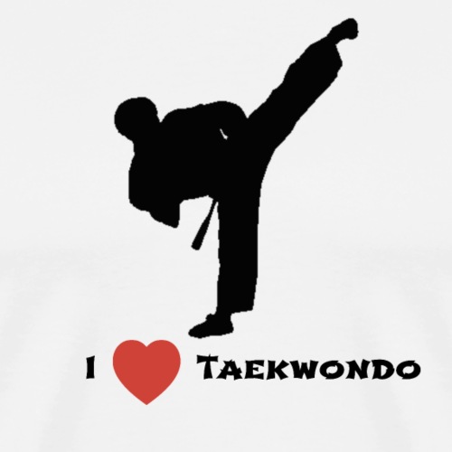 I love Taekwondo - Mannen Premium T-shirt