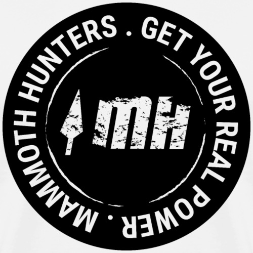 Mammoth Hunters / Círculo completo negro - Camiseta premium hombre