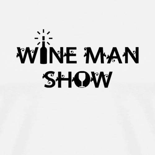 Viinimiesnäyttely! (viini) - Miesten premium t-paita