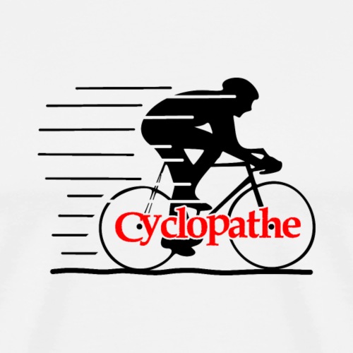 JE SUIS UN CYCLOPATHE ! (vélo, cyclisme) - Miesten premium t-paita
