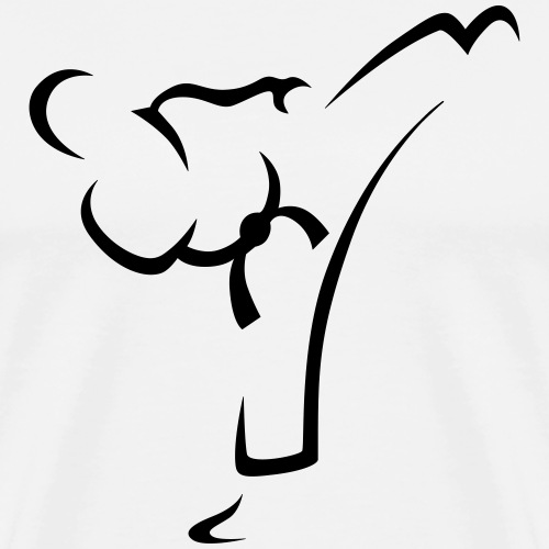 Kick martial arts Taekwondo Karate - Männer Premium T-Shirt