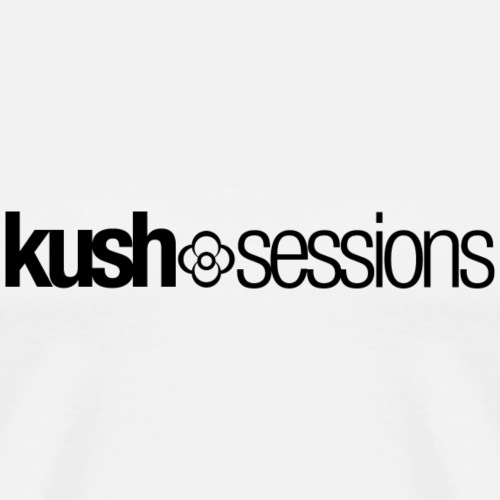 KushSessions (black logo) - Mannen Premium T-shirt