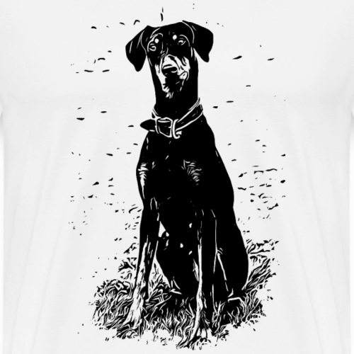 Dobermann Hunde - Männer Premium T-Shirt