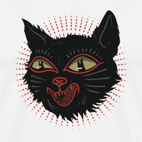 horror gatto - Maglietta Premium da uomo