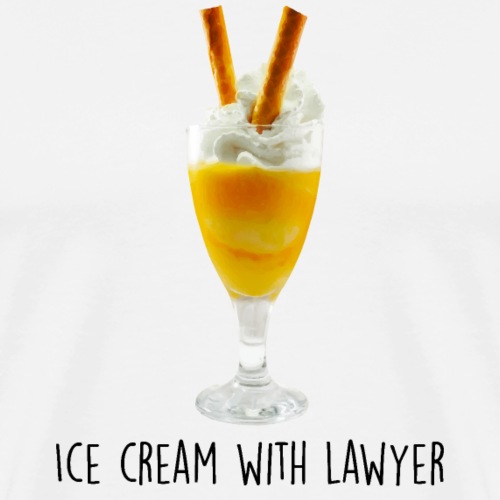 lawyer Ice cream - Mannen Premium T-shirt