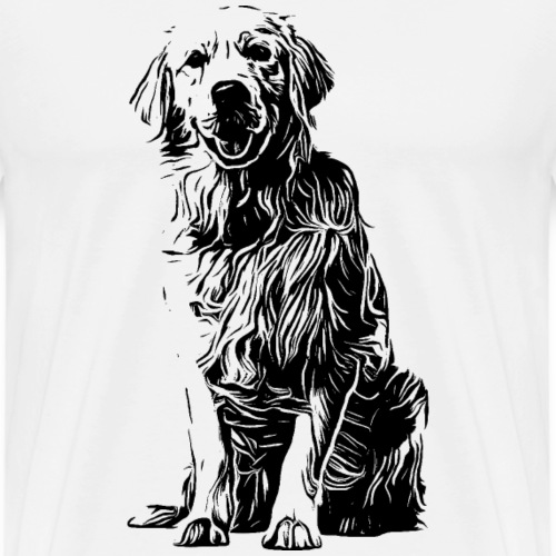 Golden Retriever - Hunde Geschenkidee - Männer Premium T-Shirt
