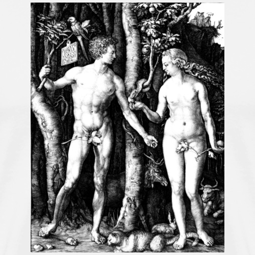 Dürers Adam & Eva - Männer Premium T-Shirt