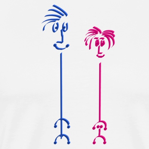 Graf Itti und Gräfin Itti - Männer Premium T-Shirt