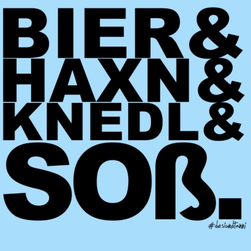 Bier & Haxn & Knedl & Soß. - Männer Premium T-Shirt