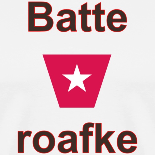 Batteraofke w1 tp vert b - Mannen Premium T-shirt