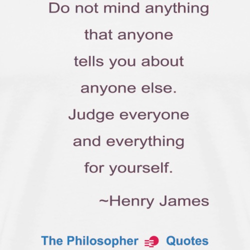 Henry James Judging Philosopher b - Mannen Premium T-shirt