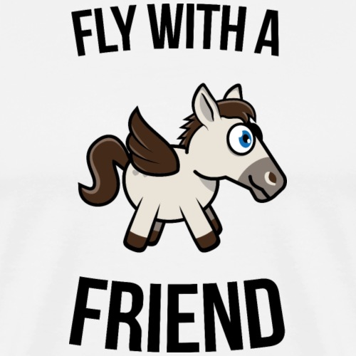 Reite mit einem Freund, Pferd, Pegasus, Fliegen - Männer Premium T-Shirt