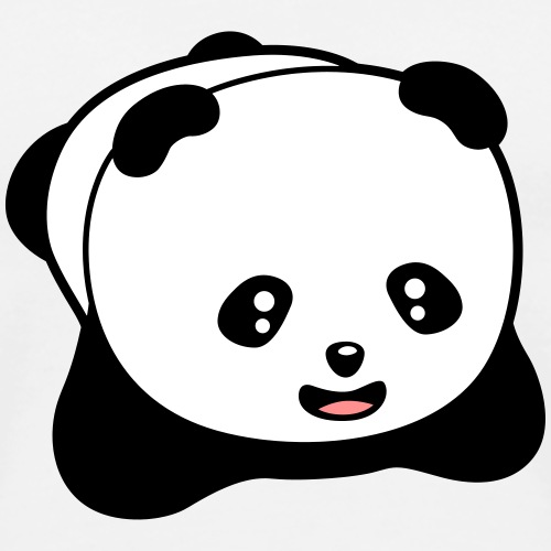 Panda kawaii riendo - Camiseta premium hombre