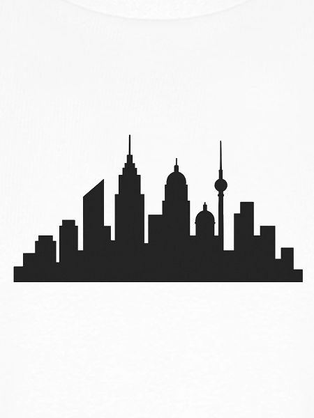 Nachtliche Stadtsilhouette Skyline