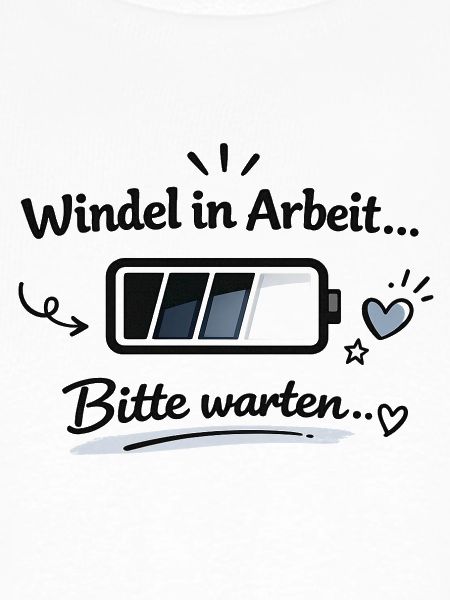 Windel in Arbeit - Bitte warten
