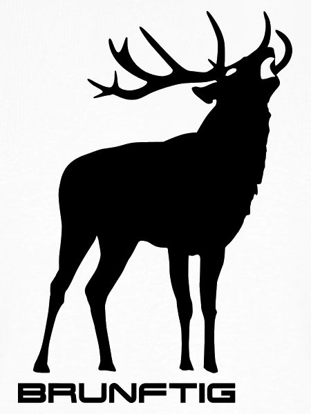 Brunftig Hirsch